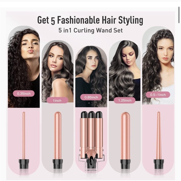 Bestope Pro 5 in 1 Curling Wand BNIB 📦 - Picture 2 of 9